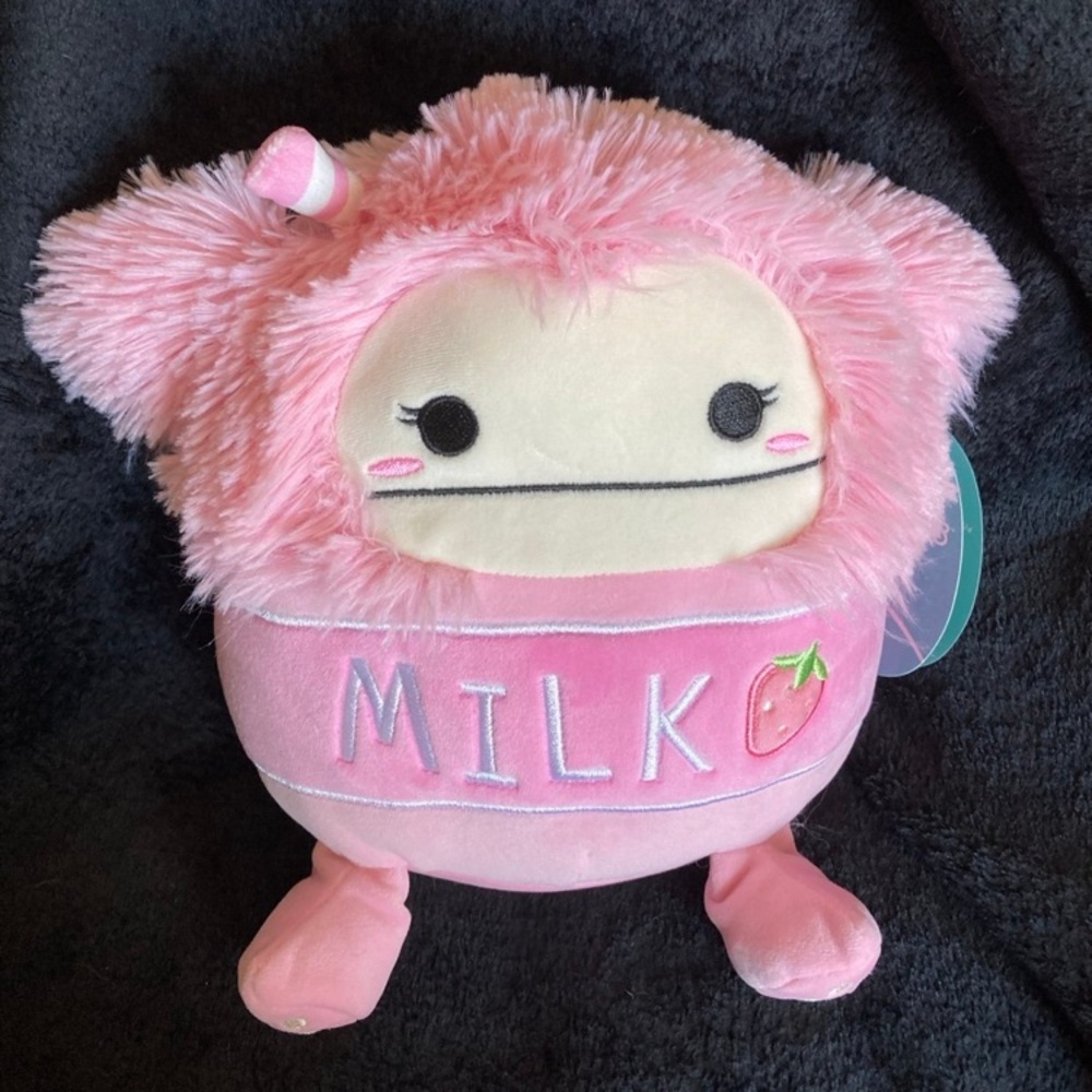Squishmallows strawberry milk brina the bigfoot 8 new